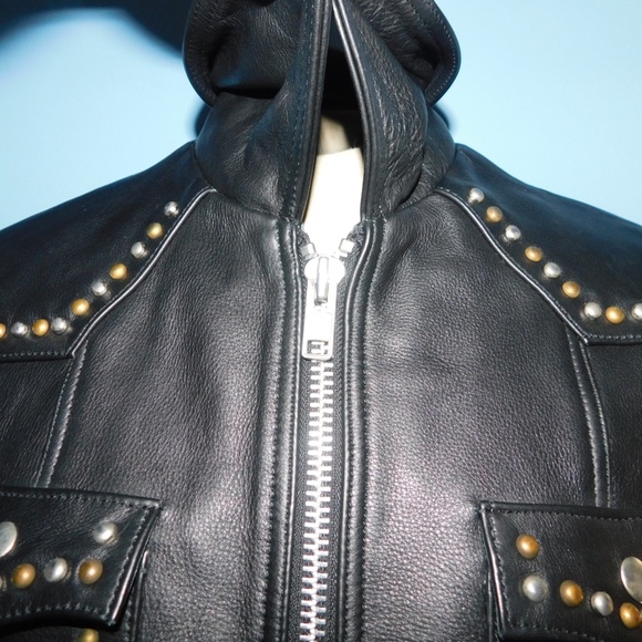 Understated Studded Leather Jacket-60% OFF MSRP - Picture 3 of 7
